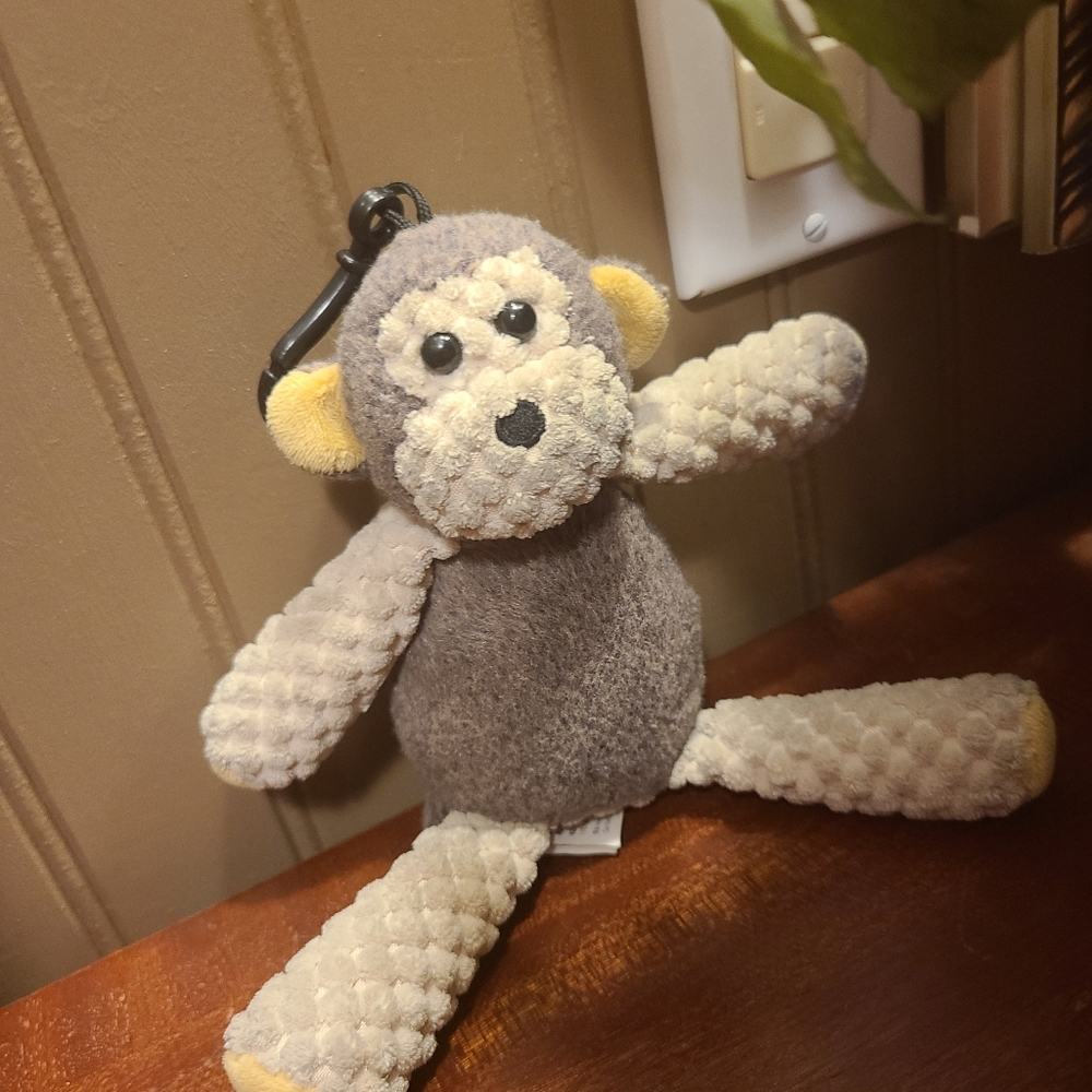 Adorable Scentsy Buddy Monkey  Keychain Clip